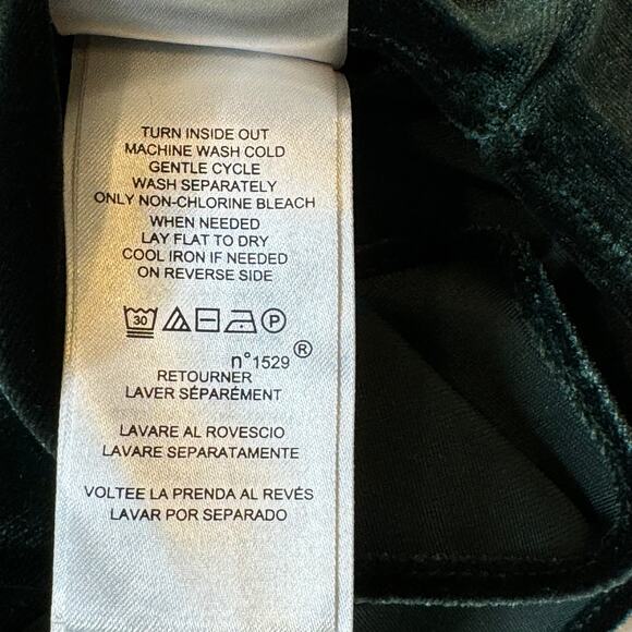 Lauren Ralph Lauren Women’s Size 2x Velour V-Neck Pull Over Shirt Emerald‎ Green - Picture 8 of 10